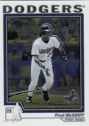 2004 Topps Chrome #28 - Fred McGriff - Los Angeles Dodgers