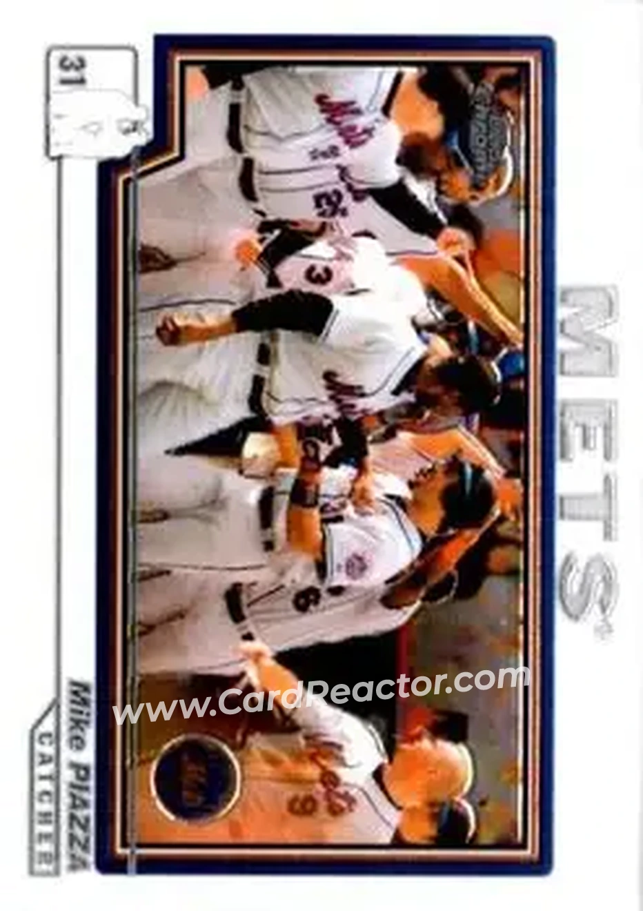 2004 Topps Chrome #31 - Mike Piazza - New York Mets - Front