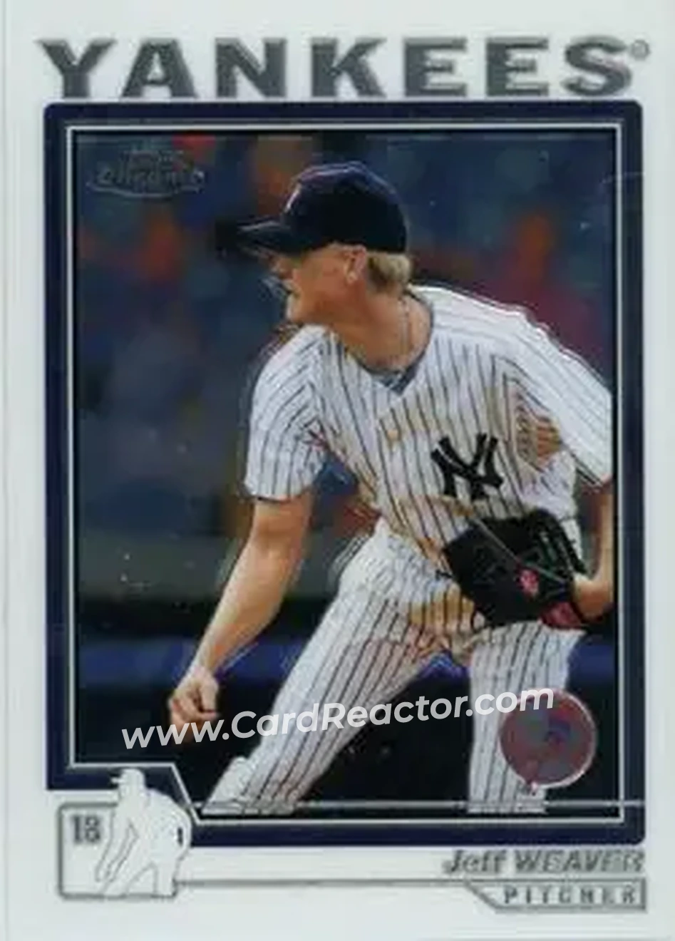 2004 Topps Chrome #33 - Jeff Weaver - New York Yankees - Front
