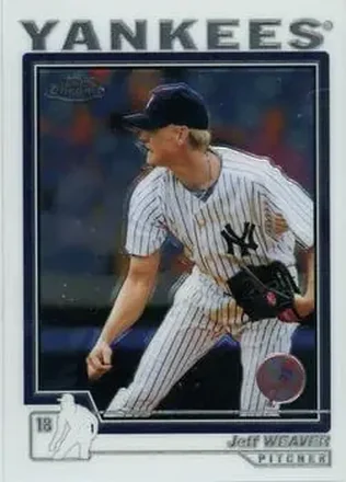 2004 Topps Chrome #33 - Jeff Weaver - New York Yankees