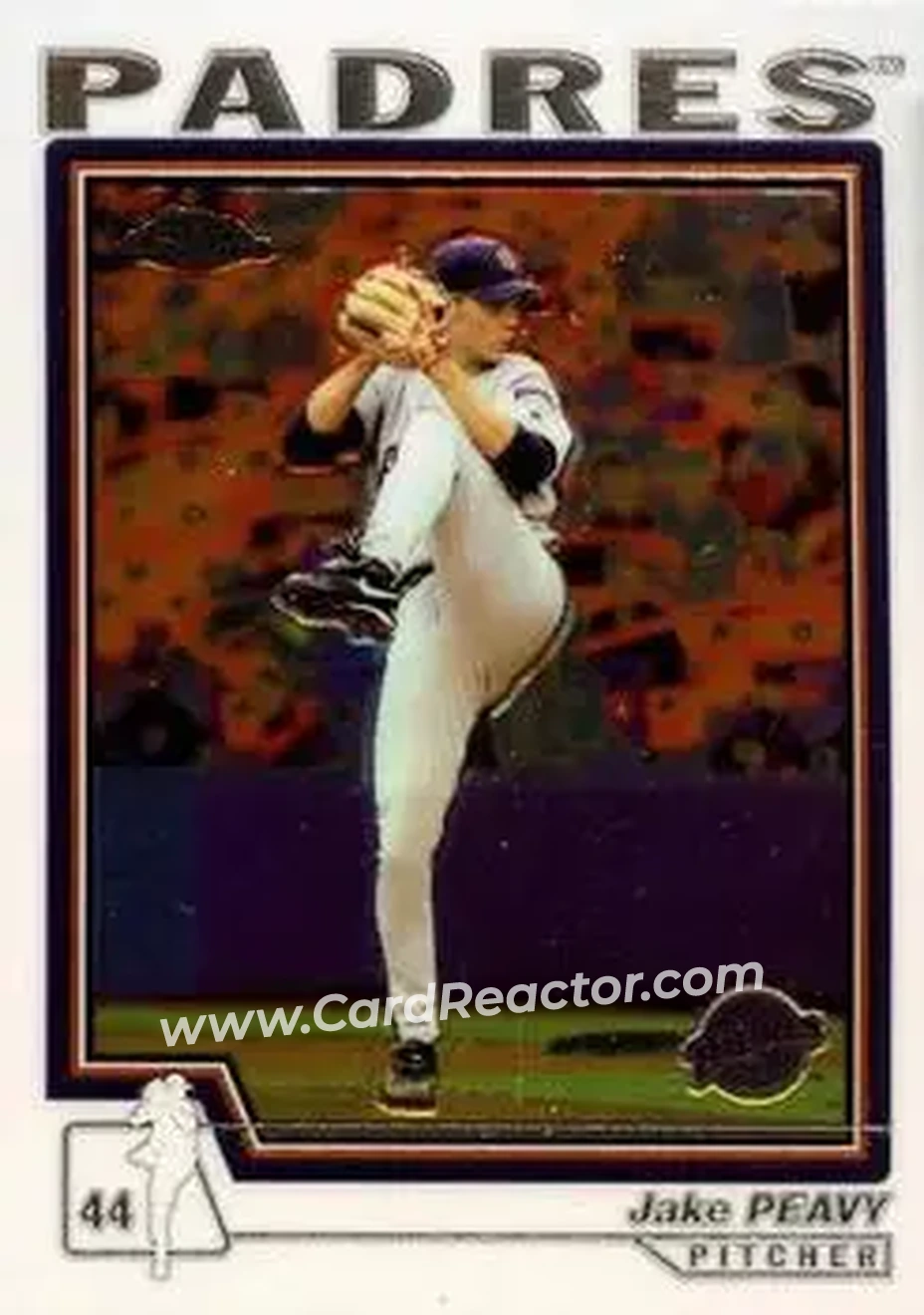 2004 Topps Chrome #37 - Jake Peavy - San Diego Padres - Front