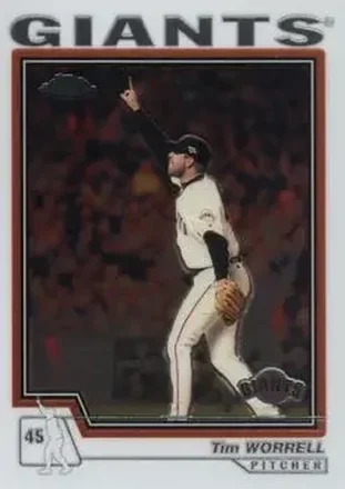 2004 Topps Chrome #38 - Tim Worrell - San Francisco Giants