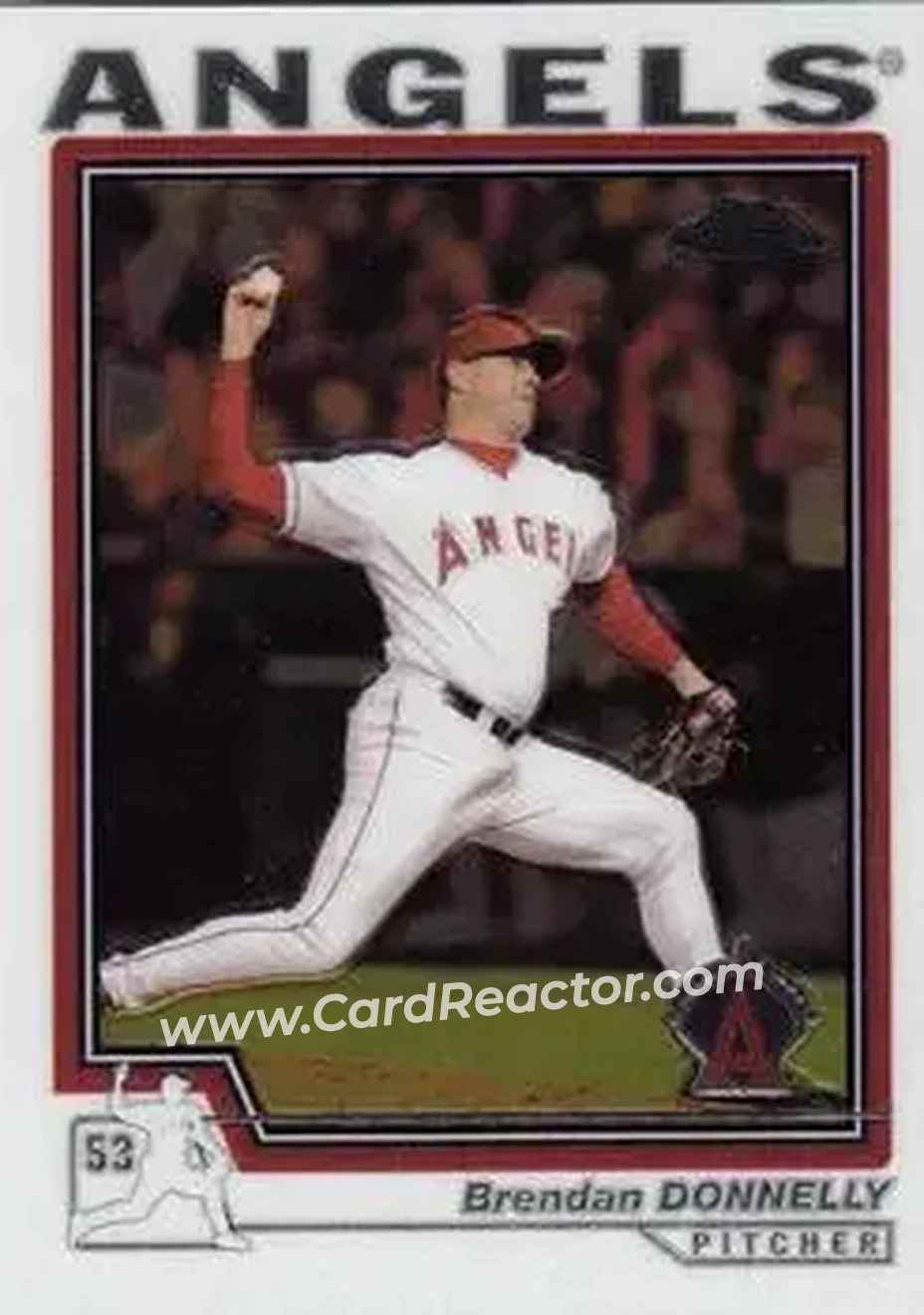 2004 Topps Chrome #43 - Brendan Donnelly - Anaheim Angels - Front