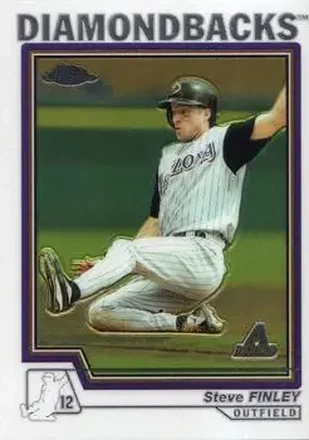 2004 Topps Chrome #44 - Steve Finley - Arizona Diamondbacks