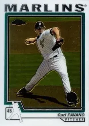 2004 Topps Chrome #48 - Carl Pavano - Florida Marlins