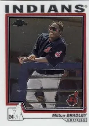 2004 Topps Chrome #52 - Milton Bradley - Cleveland Indians