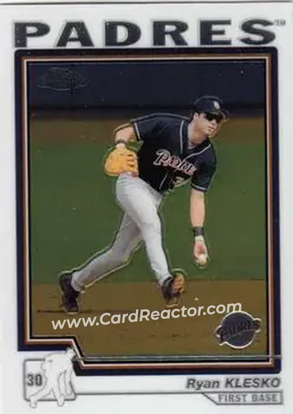 2004 Topps Chrome #54 - Ryan Klesko - San Diego Padres - Front