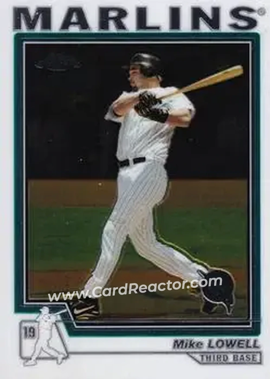2004 Topps Chrome #55 - Mike Lowell - Florida Marlins - Front