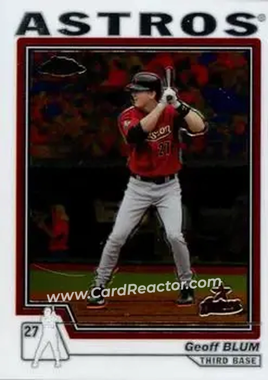 2004 Topps Chrome #56 - Geoff Blum - Houston Astros - Front