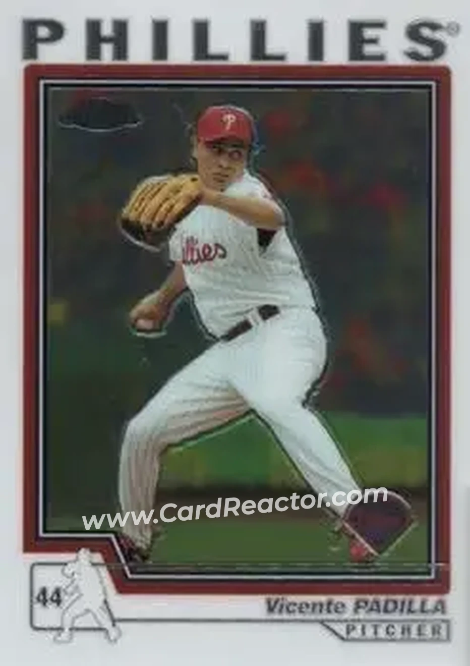 2004 Topps Chrome #59 - Vicente Padilla - Philadelphia Phillies - Front 2004 Topps Chrome #59 - Vicente Padilla - Philadelphia Phillies - Front