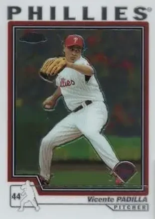 2004 Topps Chrome #59 - Vicente Padilla - Philadelphia Phillies