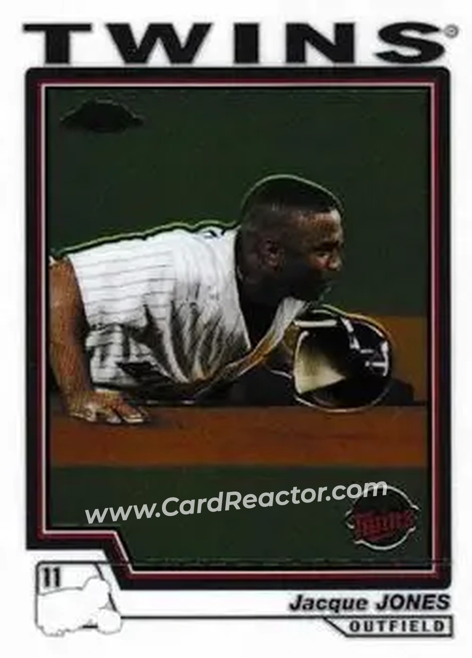 2004 Topps Chrome #60 - Jacque Jones - Minnesota Twins - Front