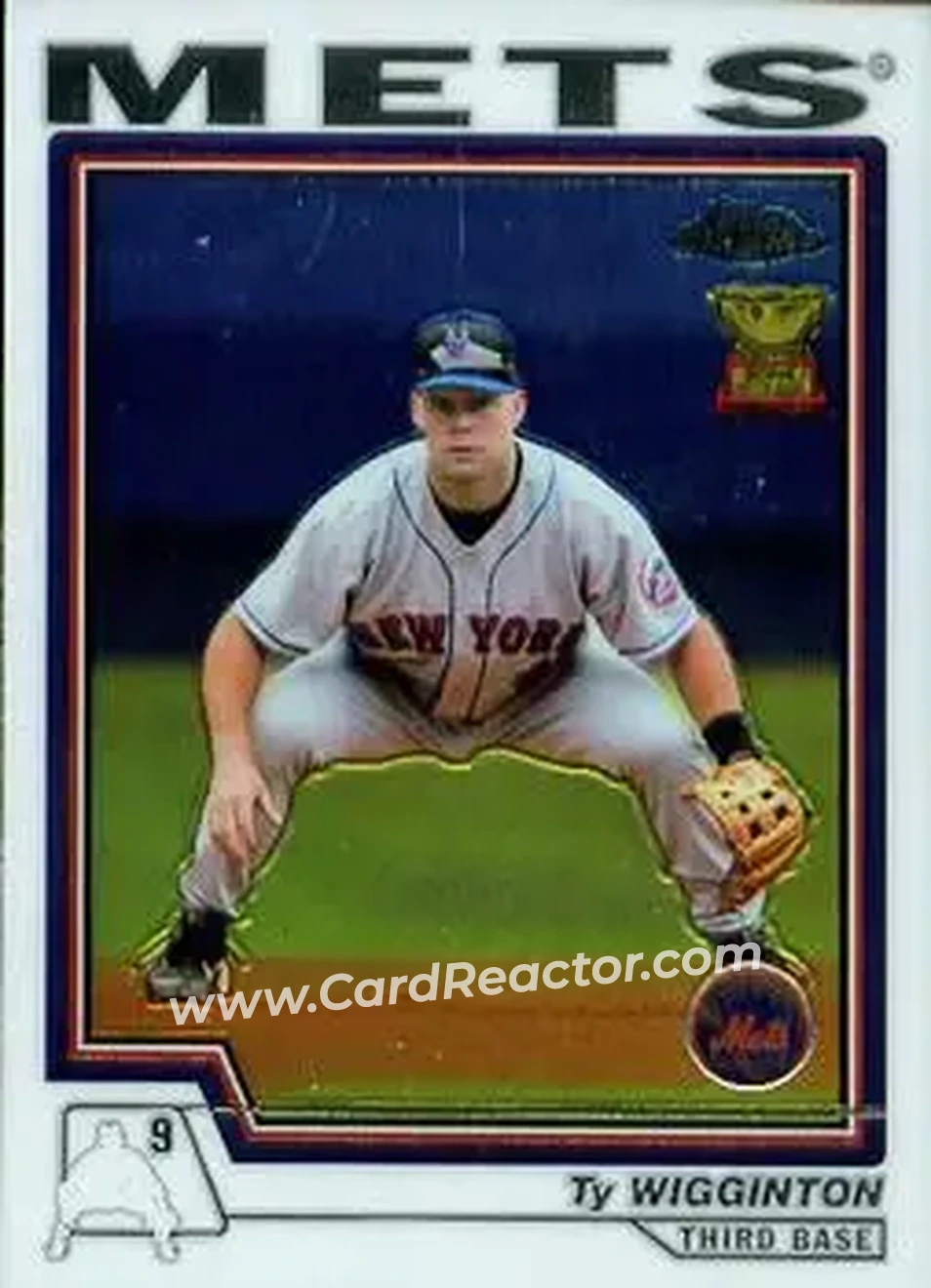 2004 Topps Chrome #62 - Ty Wigginton - New York Mets - Front