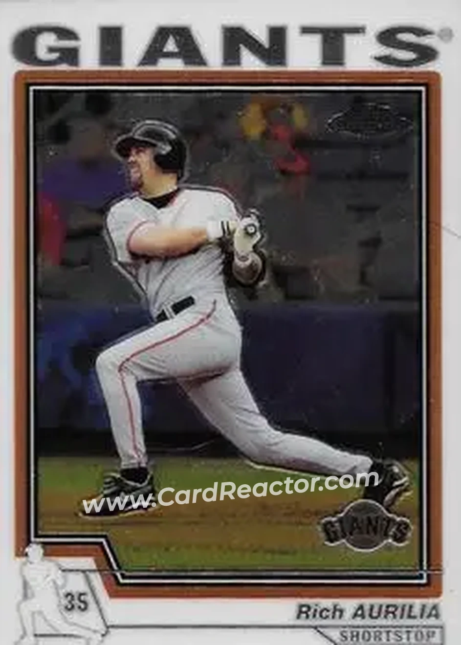 2004 Topps Chrome #63 - Rich Aurilia - San Francisco Giants - Front