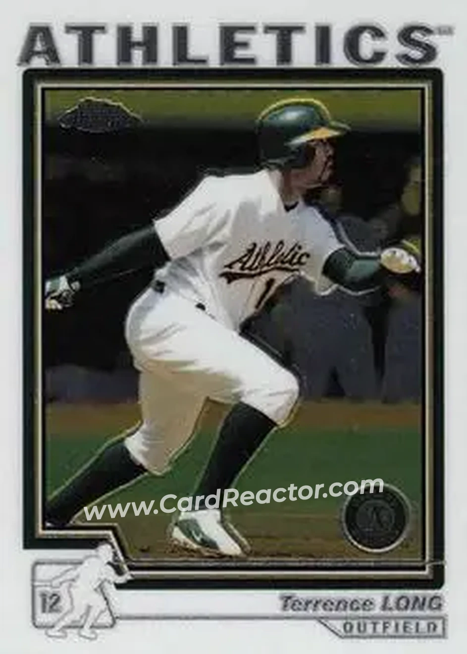 2004 Topps Chrome #65 - Terrence Long - Oakland Athletics - Front