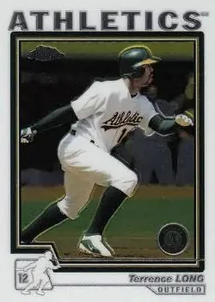 2004 Topps Chrome #65 - Terrence Long - Oakland Athletics