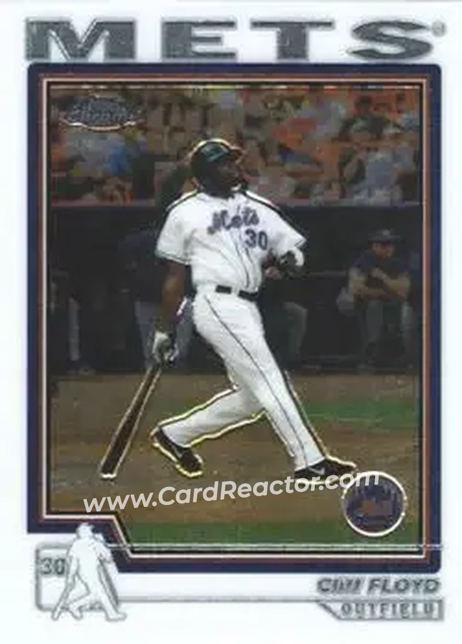 2004 Topps Chrome #66 - Cliff Floyd - New York Mets - Front