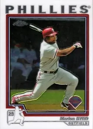 2004 Topps Chrome #69 - Marlon Byrd - Philadelphia Phillies