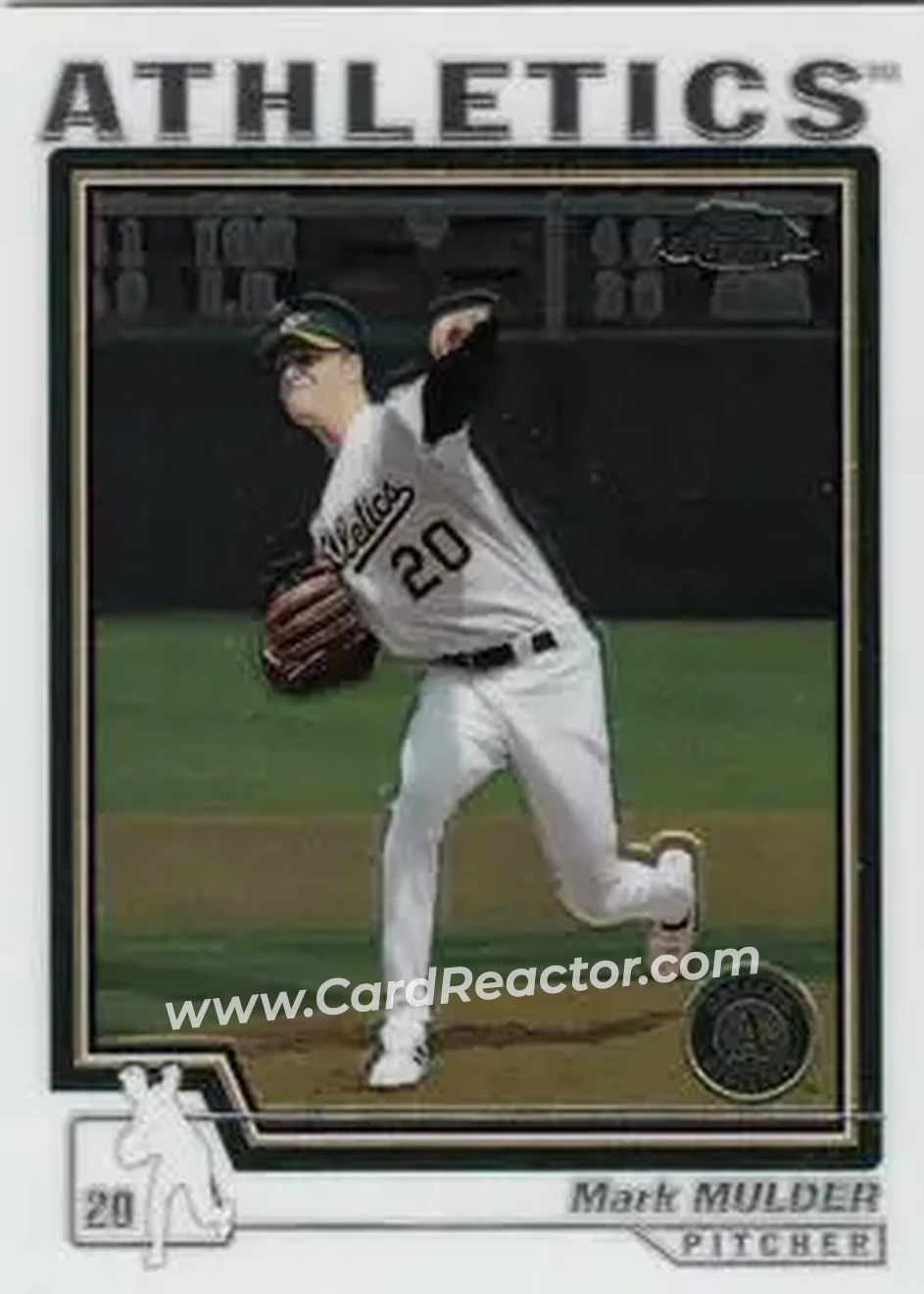2004 Topps Chrome #70 - Mark Mulder - Oakland Athletics - Front
