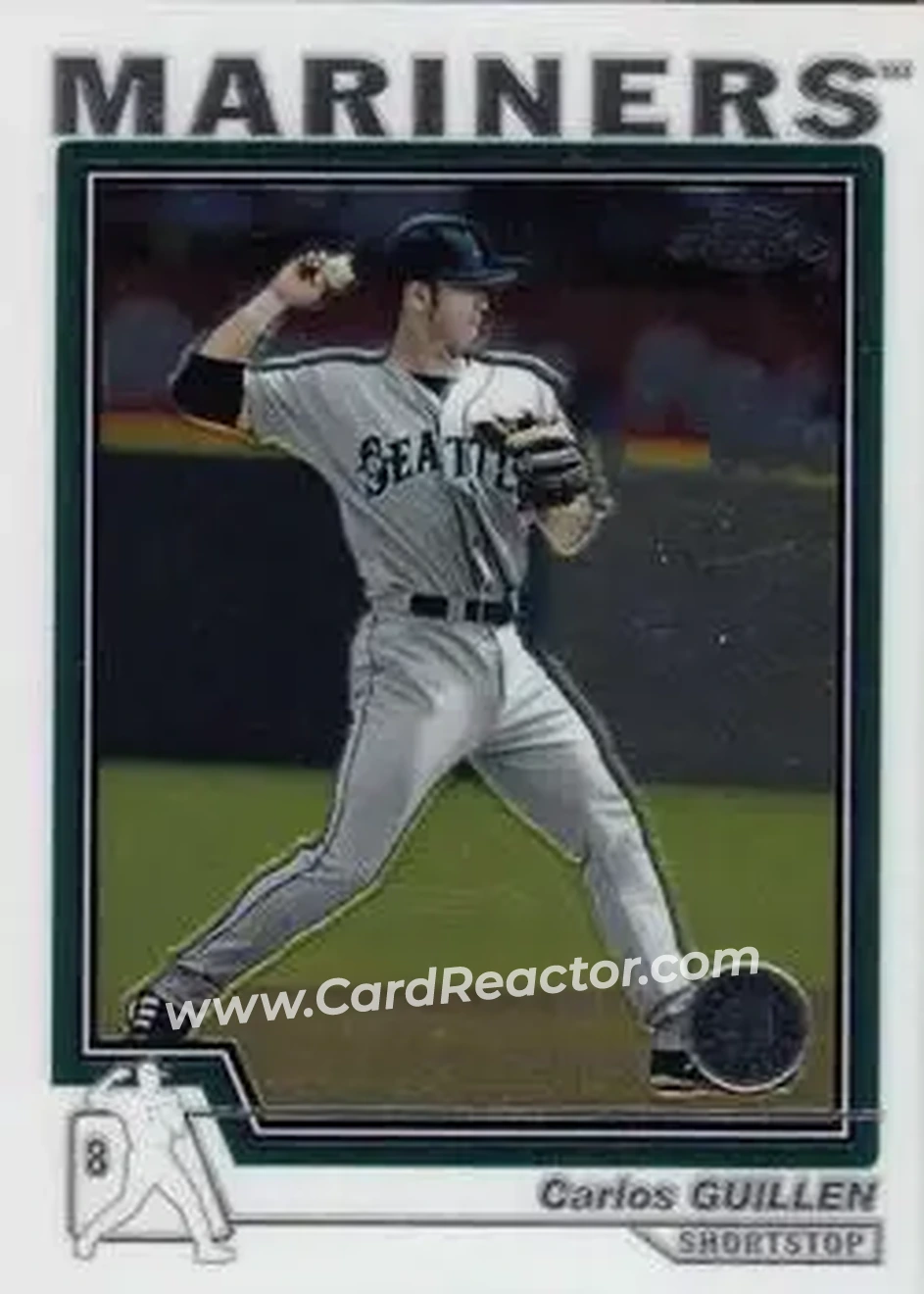 2004 Topps Chrome #72 - Carlos Guillen - Seattle Mariners - Front