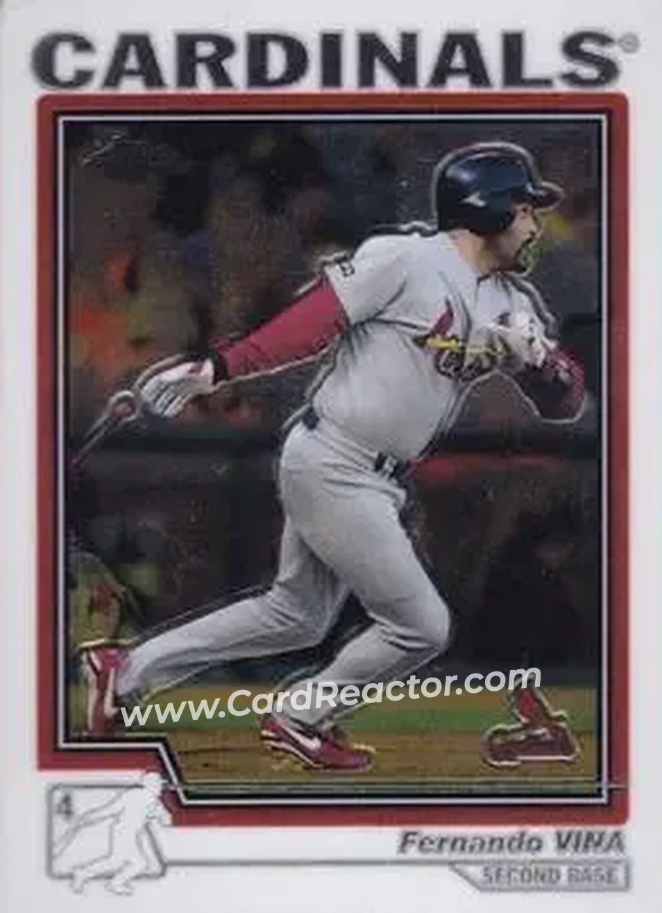 2004 Topps Chrome #73 - Fernando Vina - St. Louis Cardinals - Front