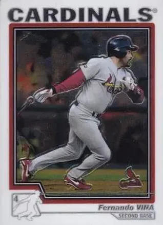 2004 Topps Chrome #73 - Fernando Vina - St. Louis Cardinals
