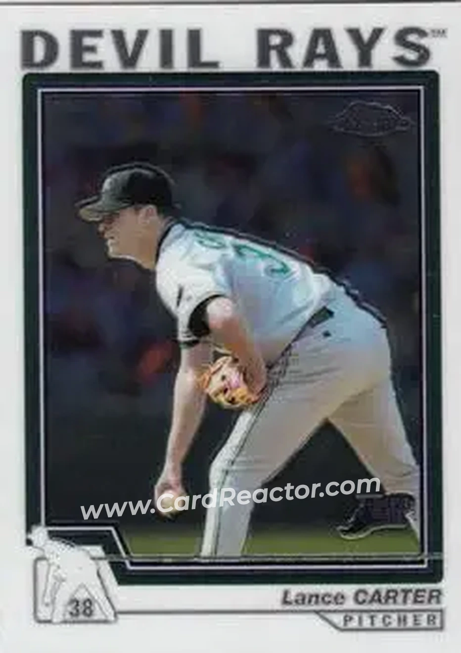 2004 Topps Chrome #74 - Lance Carter - Tampa Bay Devil Rays - Front