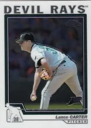 2004 Topps Chrome #74 - Lance Carter - Tampa Bay Devil Rays