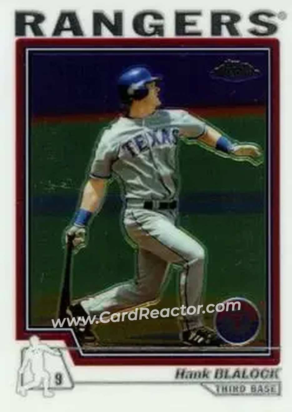2004 Topps Chrome #75 - Hank Blalock - Texas Rangers - Front