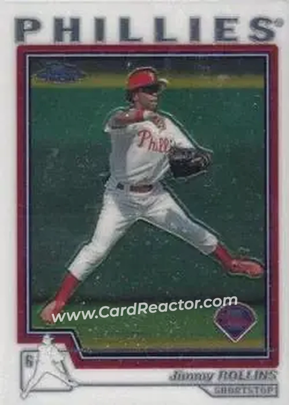 2004 Topps Chrome #76 - Jimmy Rollins - Philadelphia Phillies - Front