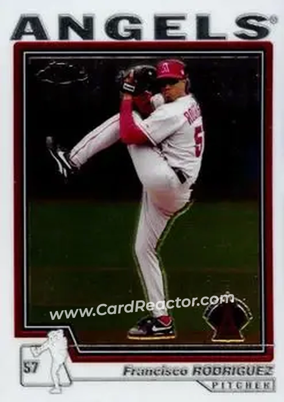 2004 Topps Chrome #77 - Francisco Rodriguez - Anaheim Angels - Front