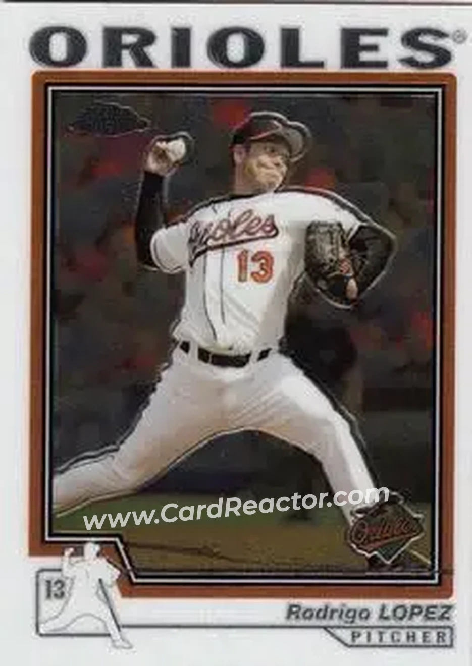 2004 Topps Chrome #81 - Rodrigo Lopez - Baltimore Orioles - Front 2004 Topps Chrome #81 - Rodrigo Lopez - Baltimore Orioles - Front