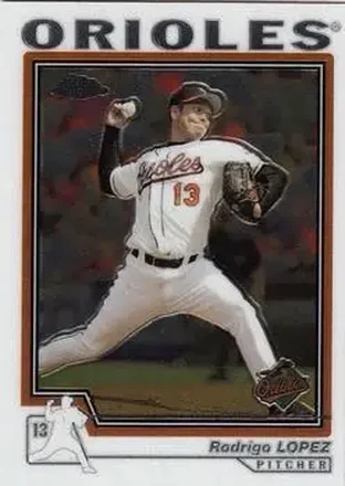 2004 Topps Chrome #81 - Rodrigo Lopez - Baltimore Orioles