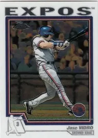 2004 Topps Chrome #90 - Jose Vidro - Montreal Expos