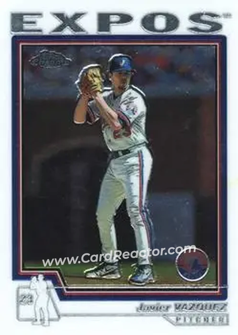 2004 Topps Chrome #93 - Javier Vazquez - Montreal Expos - Front