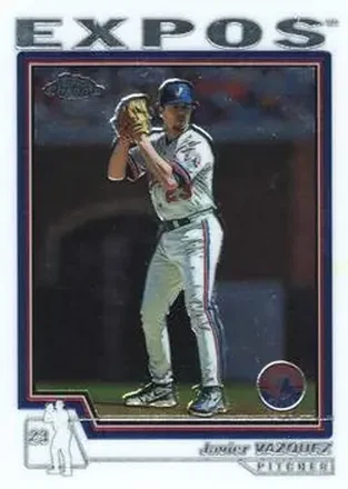 2004 Topps Chrome #93 - Javier Vazquez - Montreal Expos