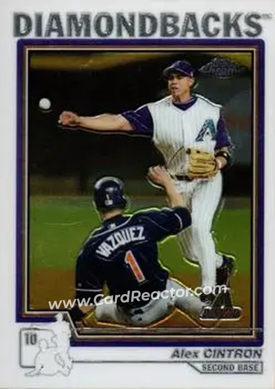 2004 Topps Chrome #96 - Alex Cintron - Arizona Diamondbacks - Front