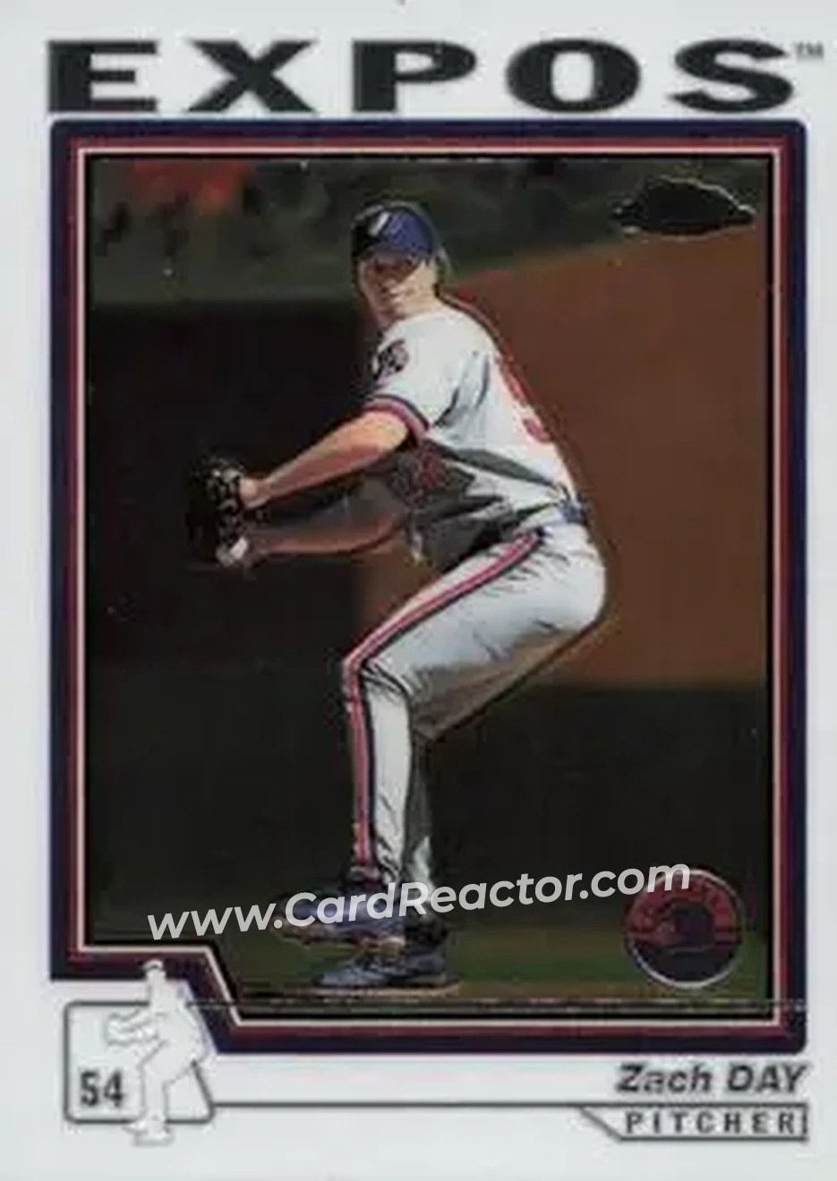 2004 Topps Chrome #97 - Zach Day - Montreal Expos - Front