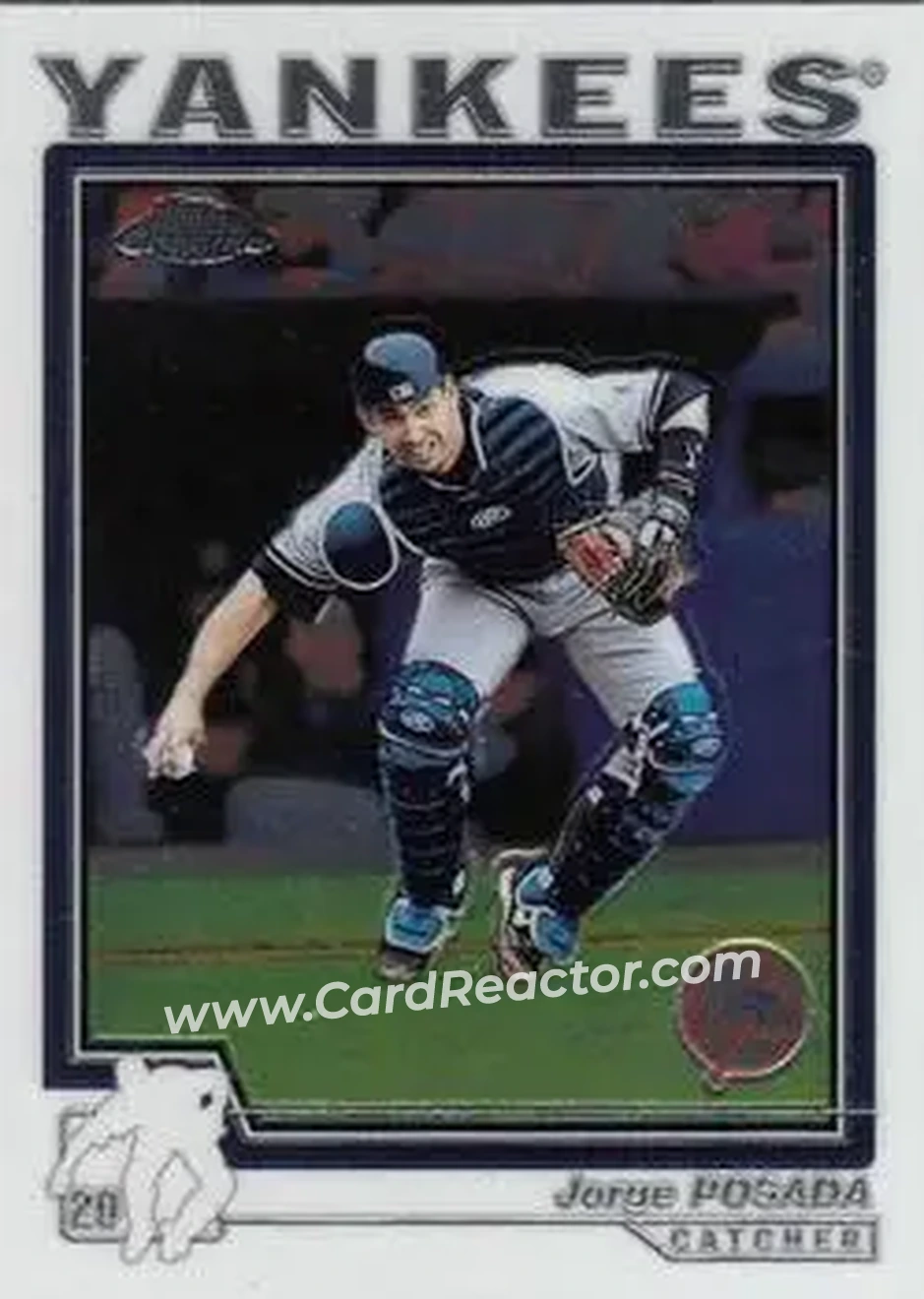 2004 Topps Chrome #98 - Jorge Posada - New York Yankees - Front