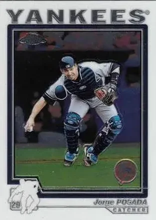 2004 Topps Chrome #98 - Jorge Posada - New York Yankees