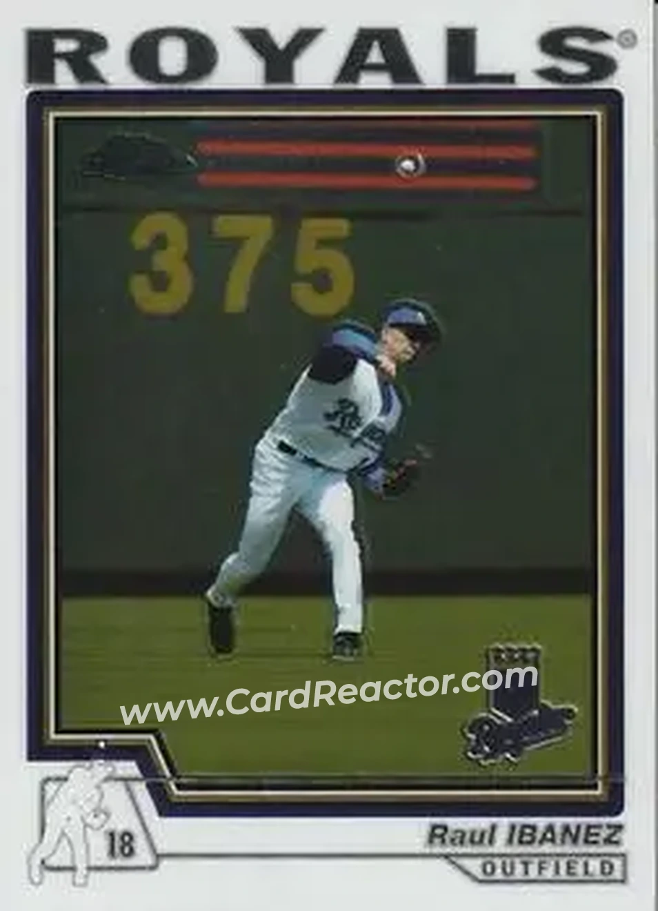 2004 Topps Chrome #103 - Raul Ibanez - Kansas City Royals - Front 2004 Topps Chrome #103 - Raul Ibanez - Kansas City Royals - Front