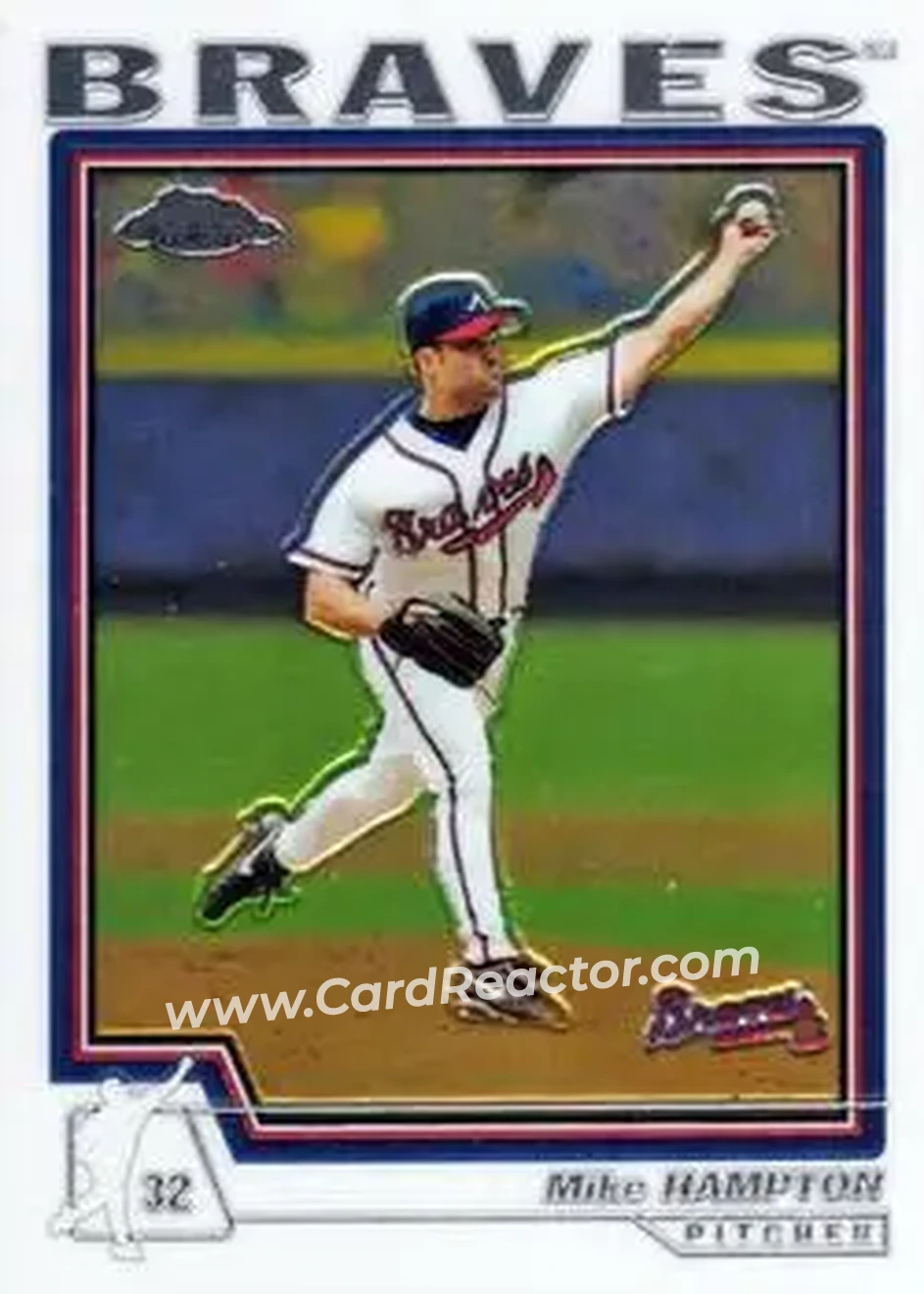 2004 Topps Chrome #104 - Mike Hampton - Atlanta Braves - Front