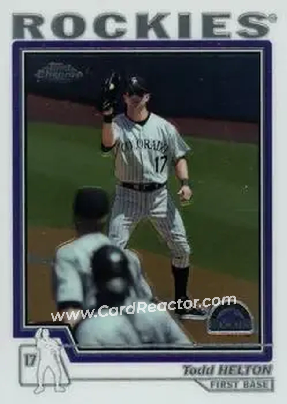 2004 Topps Chrome #110 - Todd Helton - Colorado Rockies - Front
