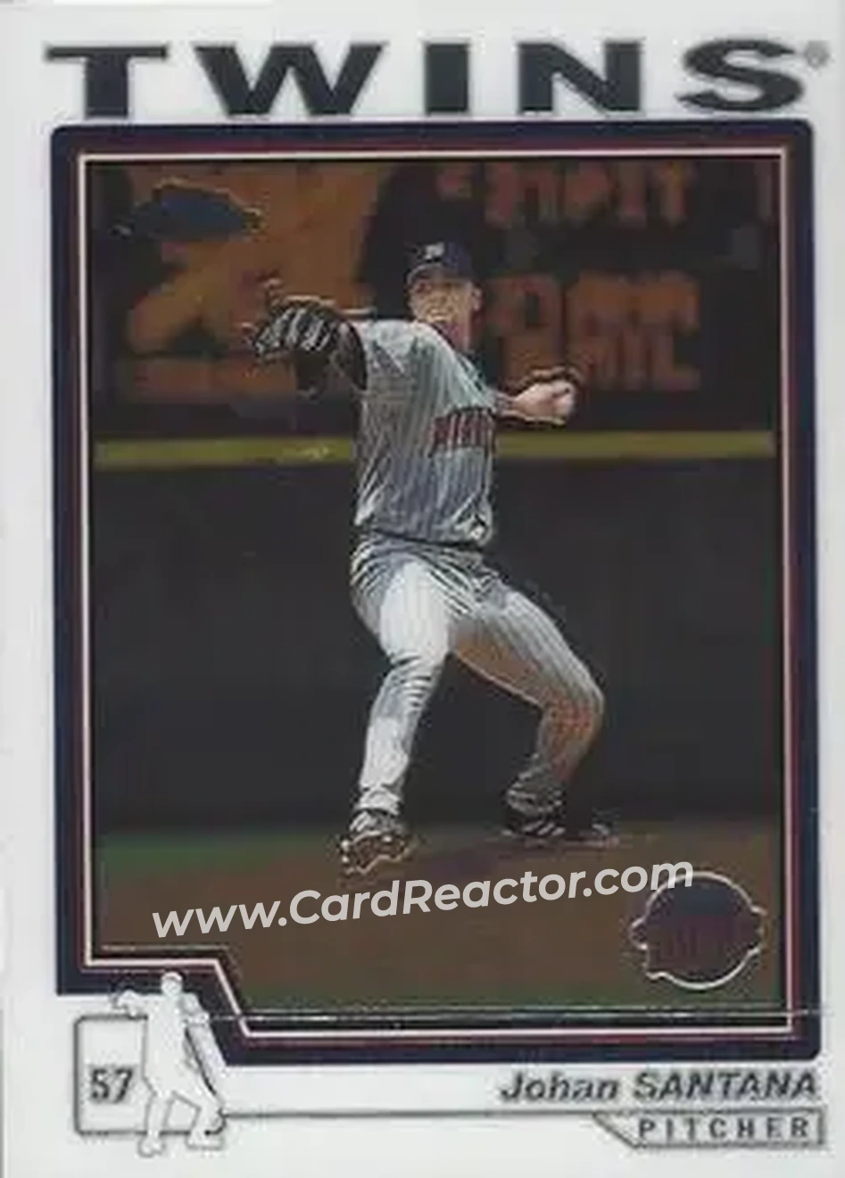 2004 Topps Chrome #115 - Johan Santana - Minnesota Twins - Front