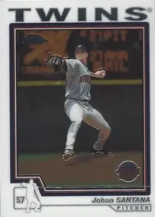 2004 Topps Chrome #115 - Johan Santana - Minnesota Twins