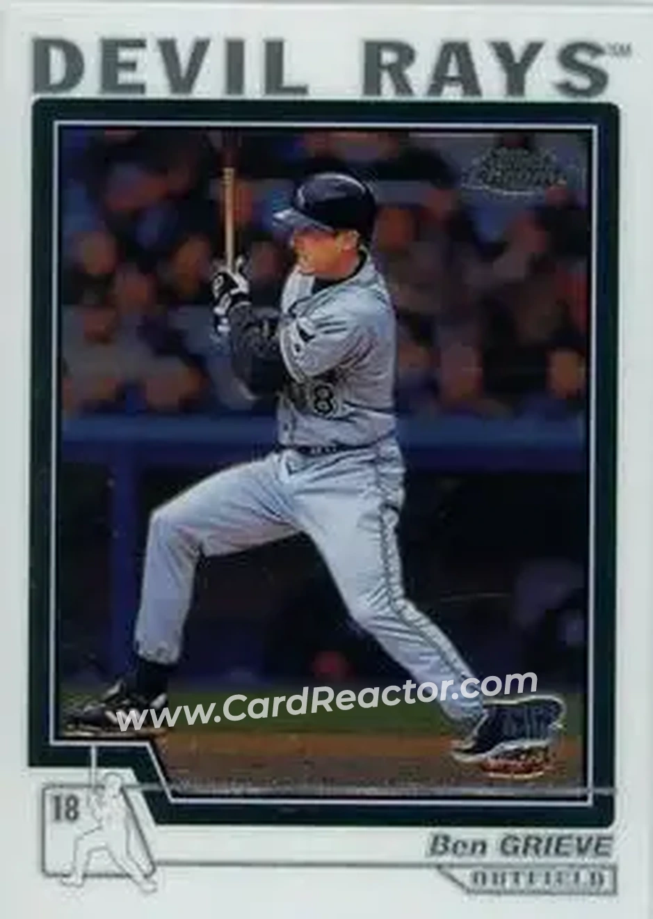 2004 Topps Chrome #121 - Ben Grieve - Tampa Bay Devil Rays - Front
