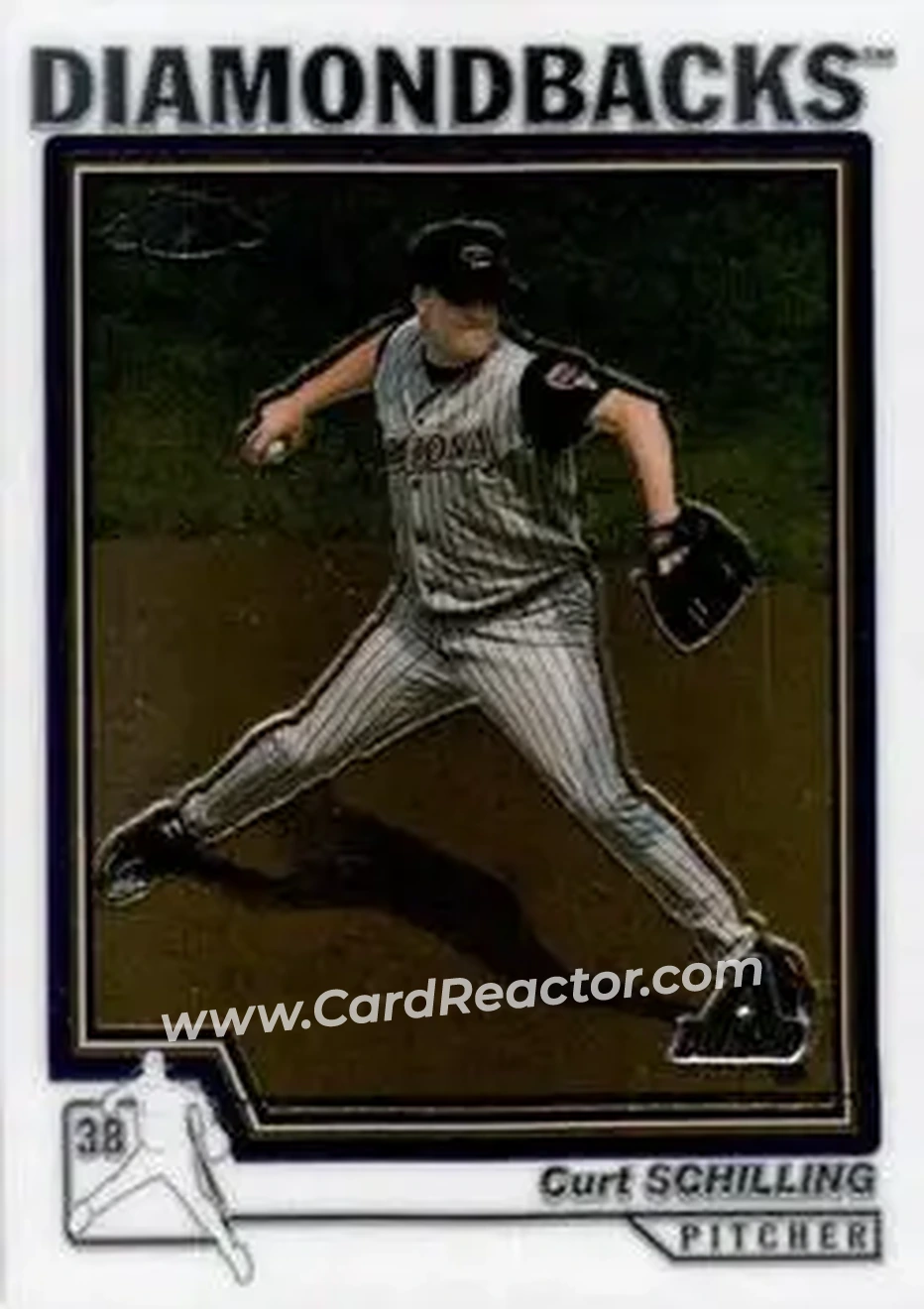 2004 Topps Chrome #125 - Curt Schilling - Arizona Diamondbacks - Front