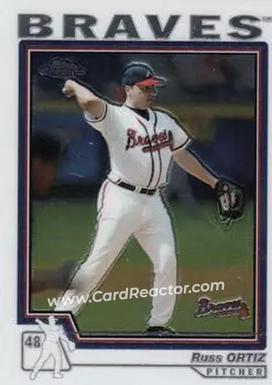 2004 Topps Chrome #126 - Russ Ortiz - Atlanta Braves - Front