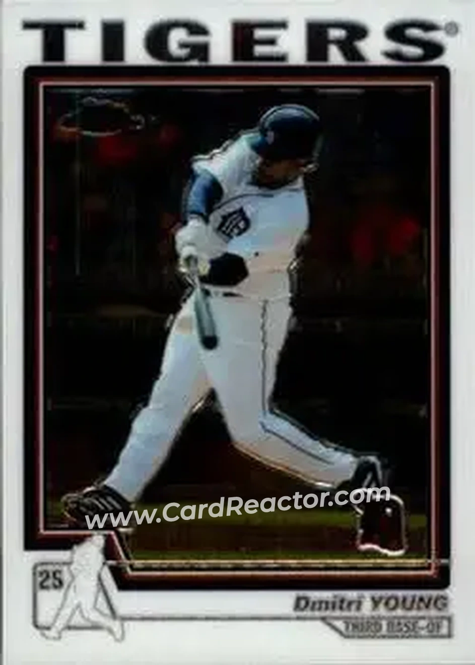 2004 Topps Chrome #129 - Dmitri Young - Detroit Tigers - Front