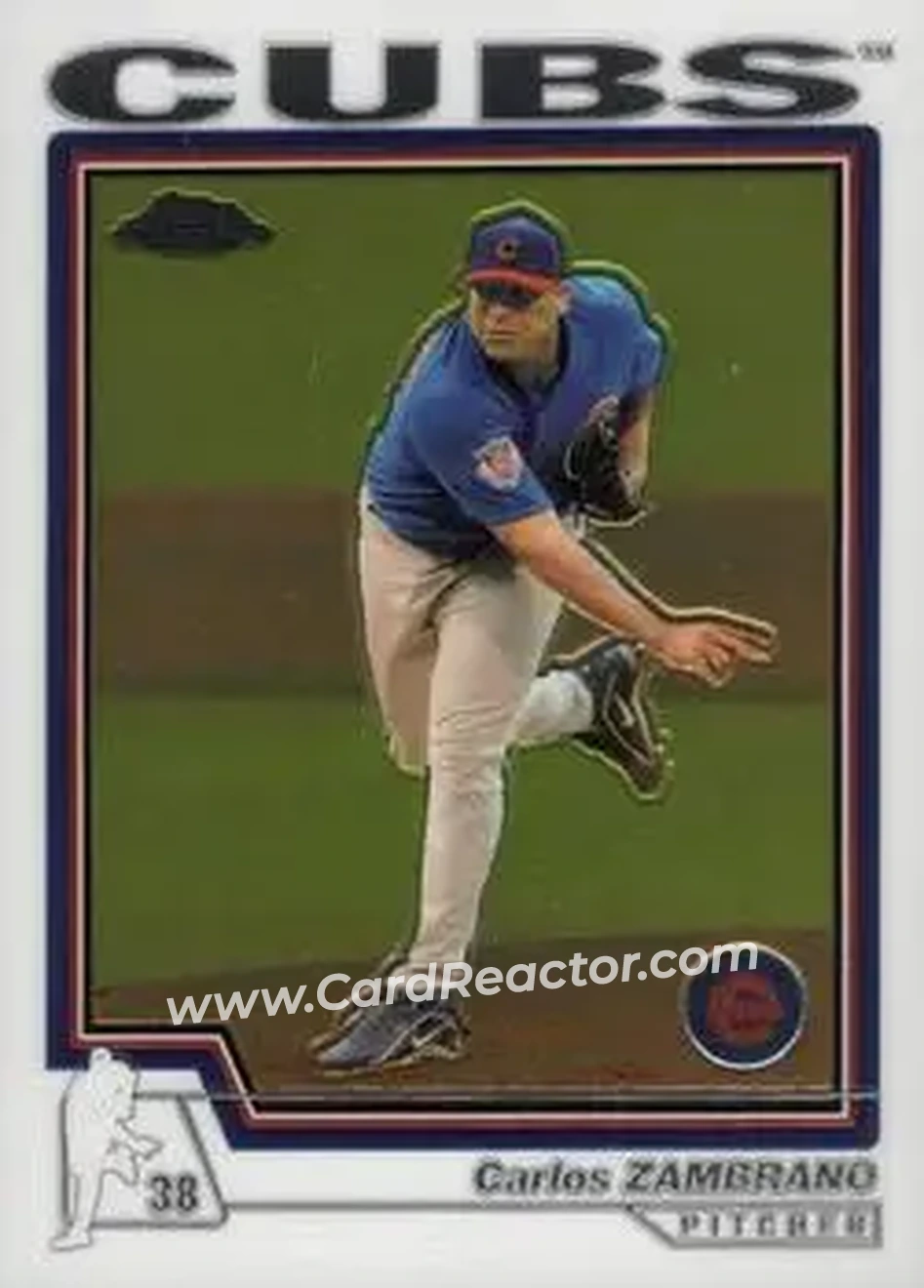 2004 Topps Chrome #136 - Carlos Zambrano - Chicago Cubs - Front